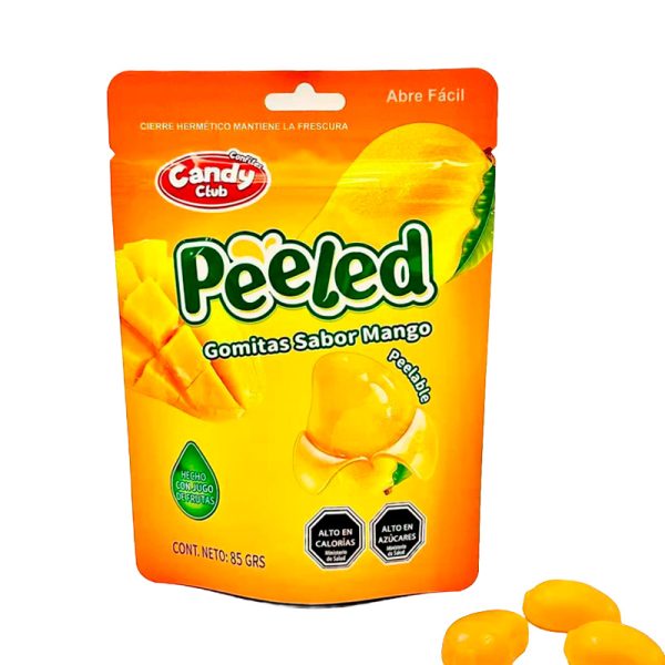 gomitas peeled sabor mango candy club