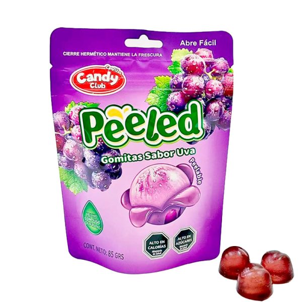 Gomitas peeled sabor uva de candy club