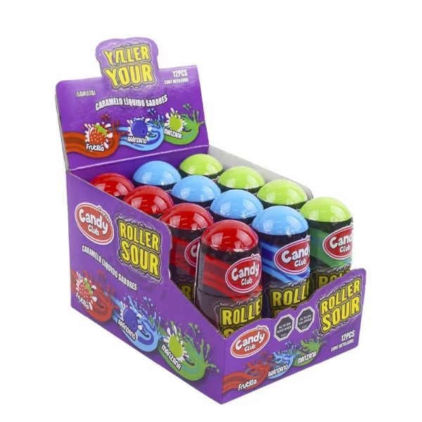Roller sour dulces ácidos de candy club