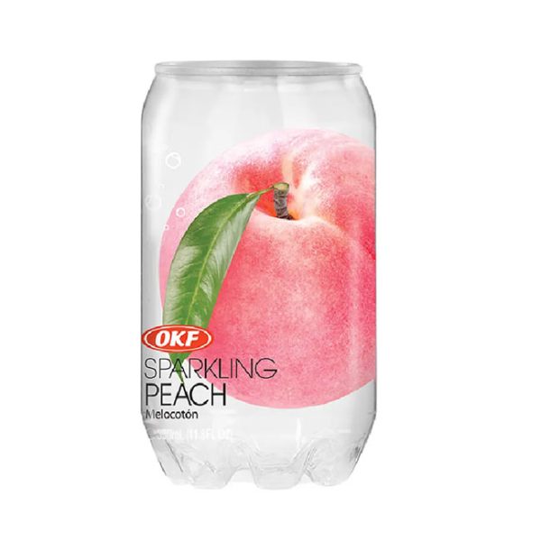 Agua gasificada OKF Sparkling sabor durazno 350 ml