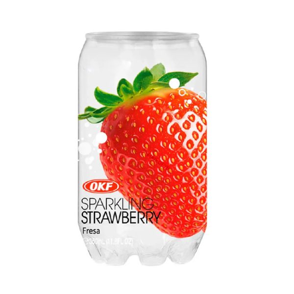 Agua gasificada Sparkling Frutilla 350 ml OKF