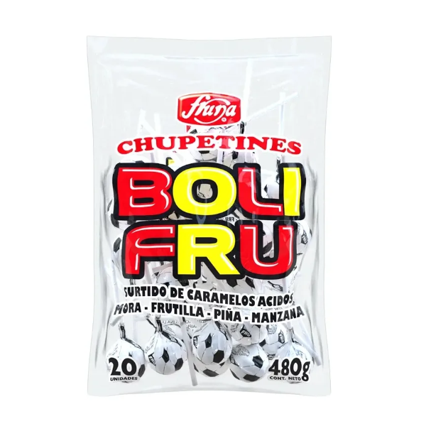 Chupetines Bolifru bolsa de caramelos con 480 gramos