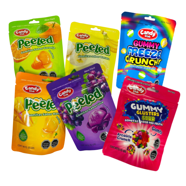 Gomitas Peeled y Gummy surtidas