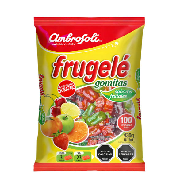 bolsa de frugelé de 430 gramos