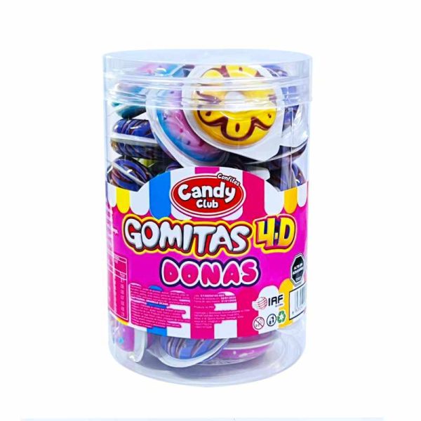 Gomitas 4D Donas con centro líquido