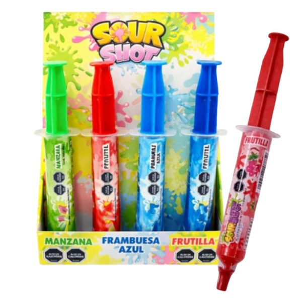 Sour Shot jeringa con líquido ácido