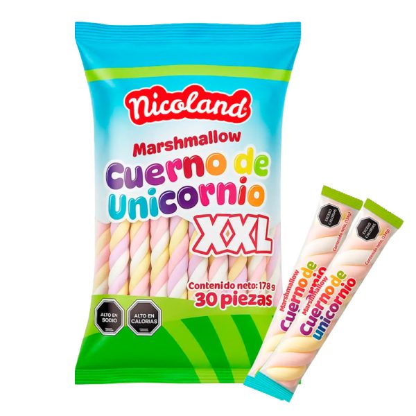Cuerno de Unicornio marshmallow XXL nicoland