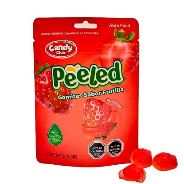 Gomitas peeled de Frutilla de candy club