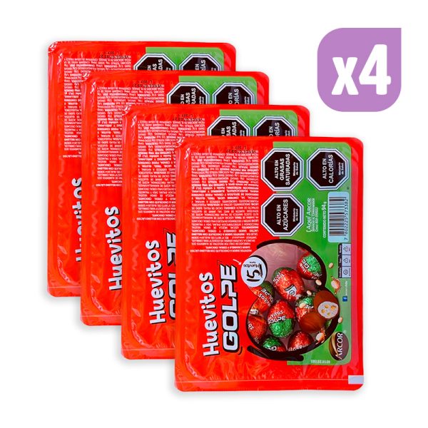 Pack Huevitos de Pascua Golpe chocolate x 60 unidades