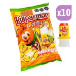 Bolsa de Pulparindo Push por 10 unidades dulces mexicanos de la rosa
