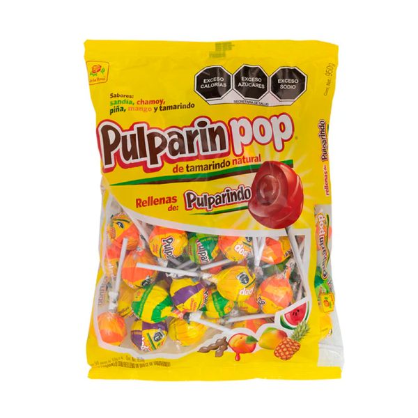 Bolsa Pulparindo Pop paletas coyac de dulces mexicanos