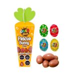 zanahorias del conejo huevitos de pascua de chocolate