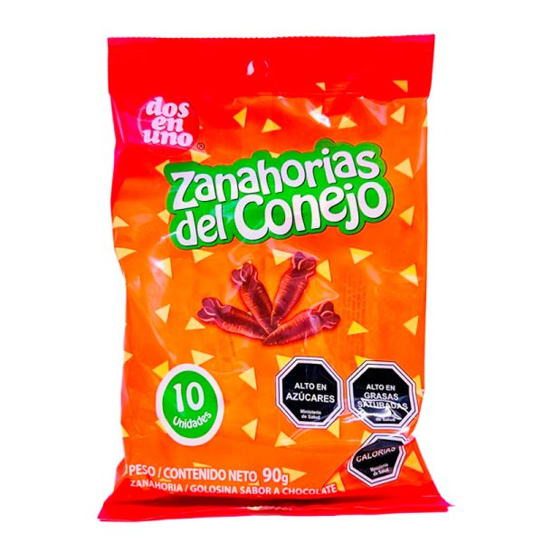 zanahorias del conejo de chocolate