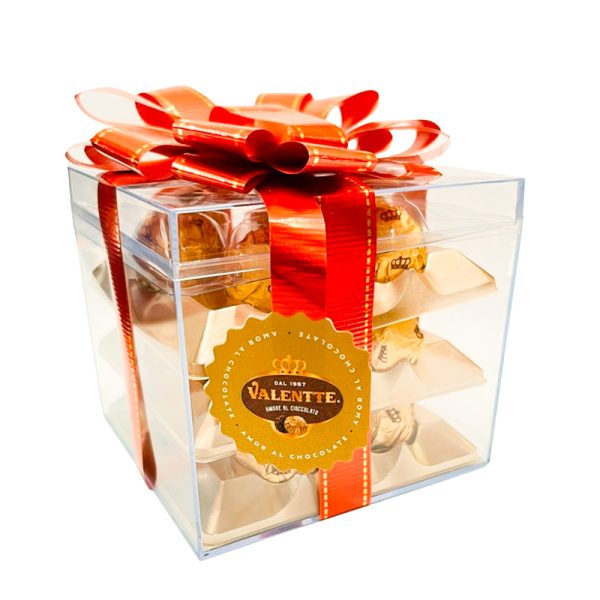 Caja Acrílica con Bombones Valente 18 unidades