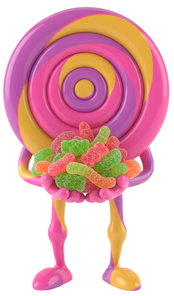 Plato de Gomitas mix de 360 gramos nicoland