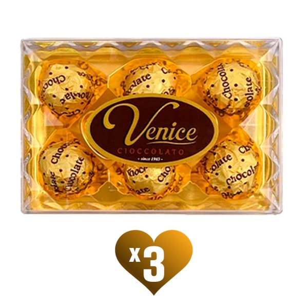 VENICE Caja Acrílico 6 Bombones pack 3